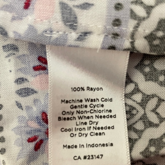 Talbots Maxi Dress 12 Sleeveless Boho Floral Peasant Cottagecore Vacation - Picture 10 of 10